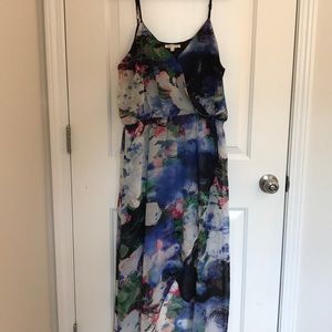 Flowy high-low spaghetti strap dress